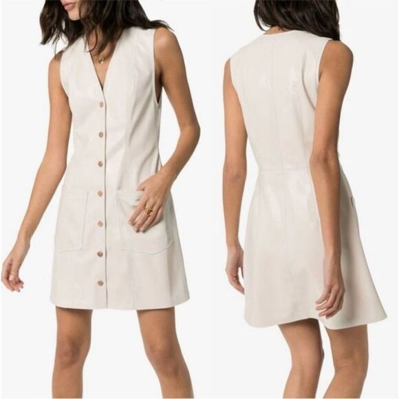 Nanushka Vegan Leather Menphi Dress size Medium - Picture 1 of 9